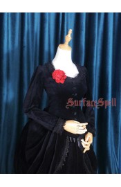 Surface Spell Gothic Dusk Mansion Velveteen Jacket(Full Payment Without Shipping)